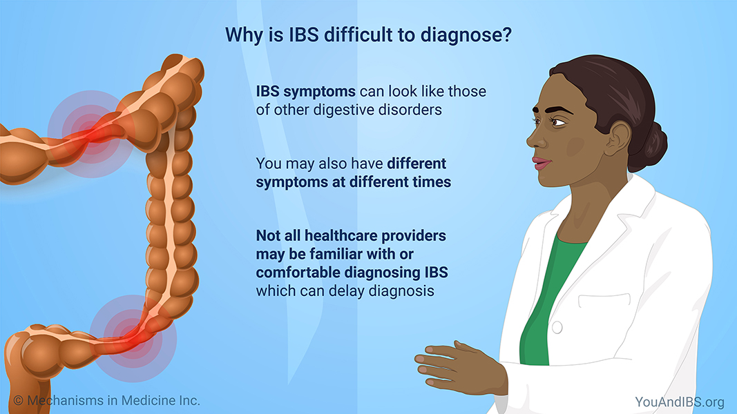 Why is IBS difficult to diagnose?