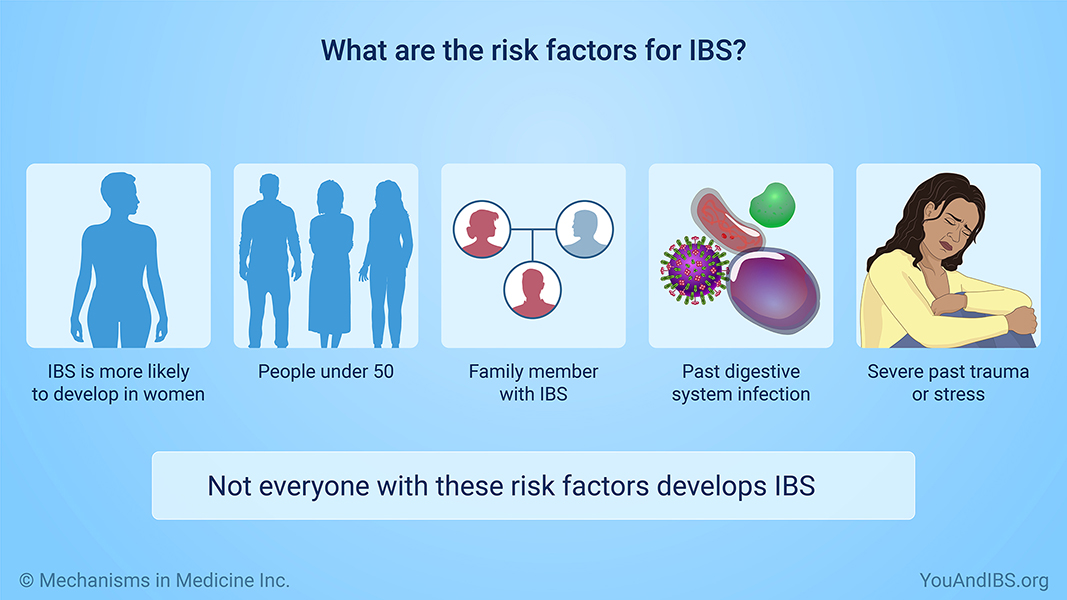 What are the risk factors for IBS?